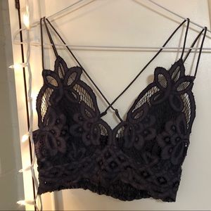 Free people Adela bralette NWT purple